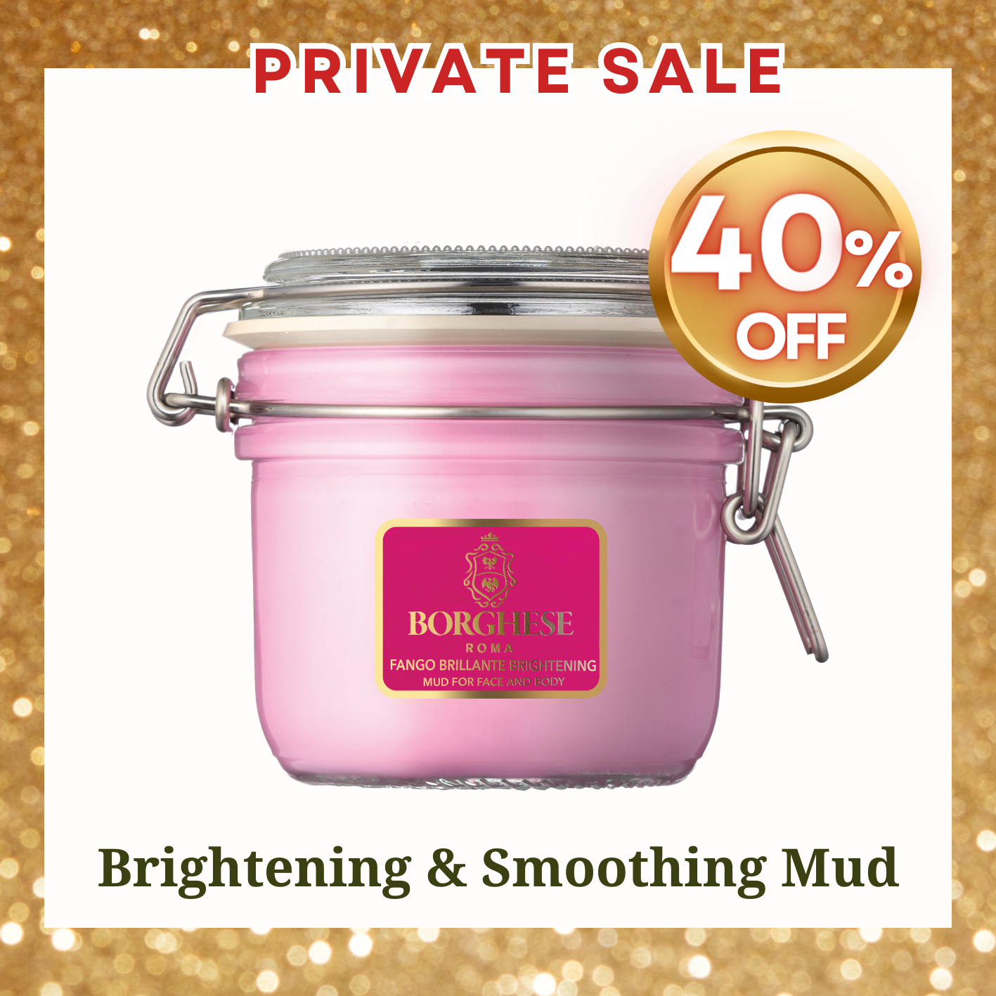 Fango Brillante Brightening Mud Mask for Face and Body 7.5oz